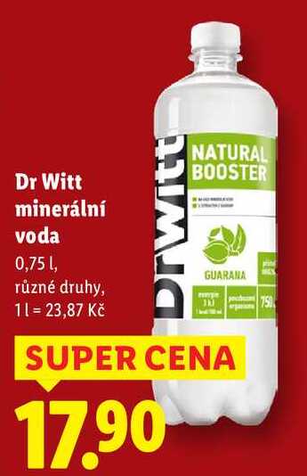 Dr Witt minerální voda, 0,75 l