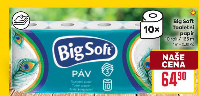 Big Soft Toaletní papír 10 rolí