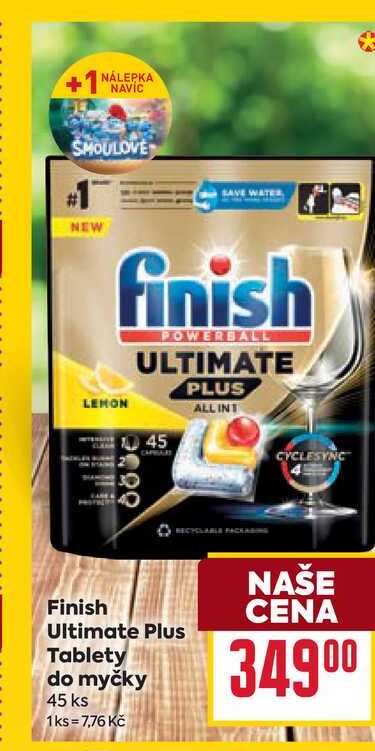Finish Ultimate Plus Tablety do myčky 45 ks