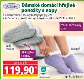 Dámské domácí hřejivé ponožky s nopy