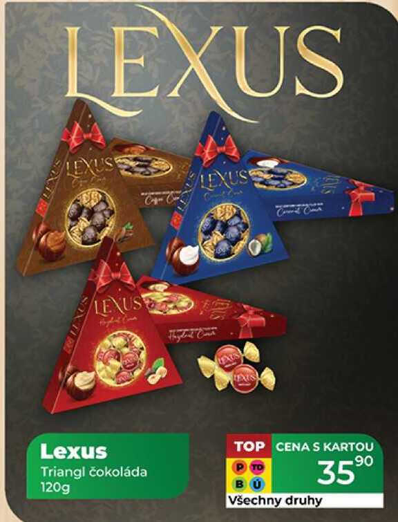 Lexus Triangl čokoláda 120g 