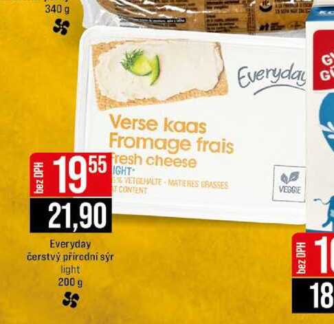 Everyday čerstvý přírodní sýr light 200 g 