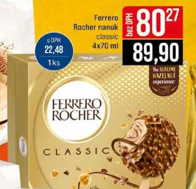 Ferrero Rocher nanuk classic 4 x 70 ml 