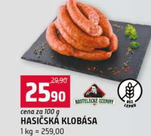 Hasičská klobása 100 g