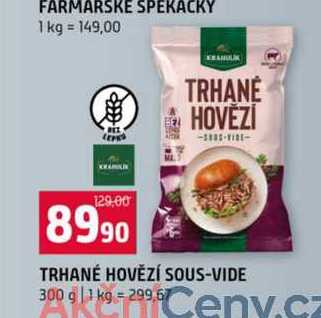 Trhané hovězí sous-vide 300 g