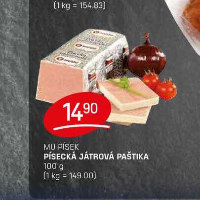 PÍSECKÁ JÁTROVÁ PAŠTIKA 100 g 