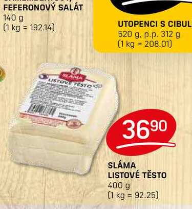 SLÁMA LISTOVÉ TĚSTO 400 g 