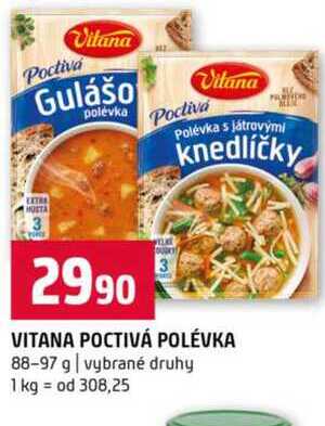 Vitana poctivá polévka 88 g
