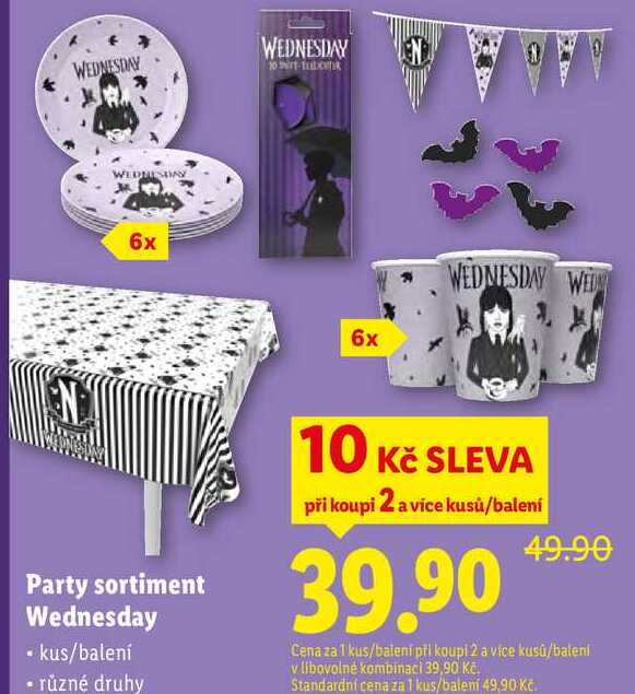 Party sortiment Wednesday