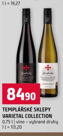 Templářské sklepy varietal collection 0,75 l