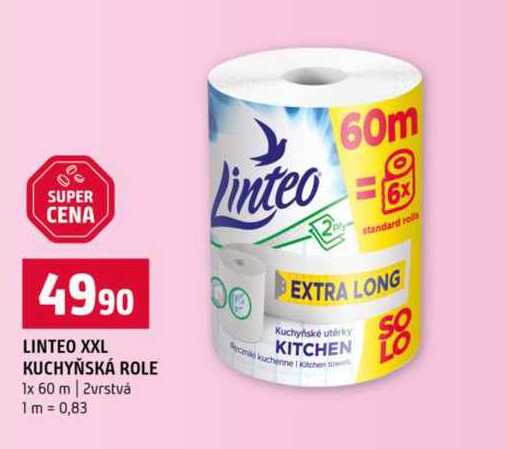 Linteo XXL kuchyňské role 1x 60m