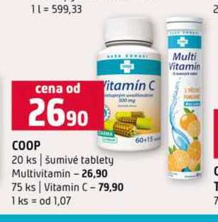 Coop šumivé tablety 20 ks