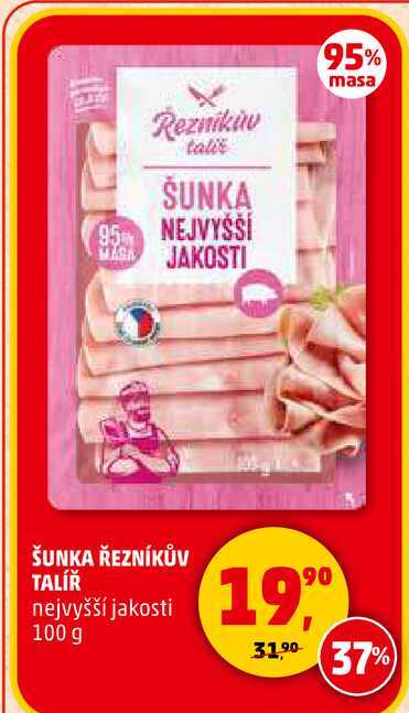 ŠUNKA ŘEZNÍKŮV TALÍŘ nejvyšší jakosti, 100 g 