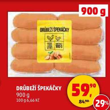 DRŮBEŽÍ ŠPEKÁČKY, 900 g 