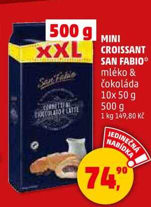 MINI CROISSANT SAN FABIO, 10x 50 g 