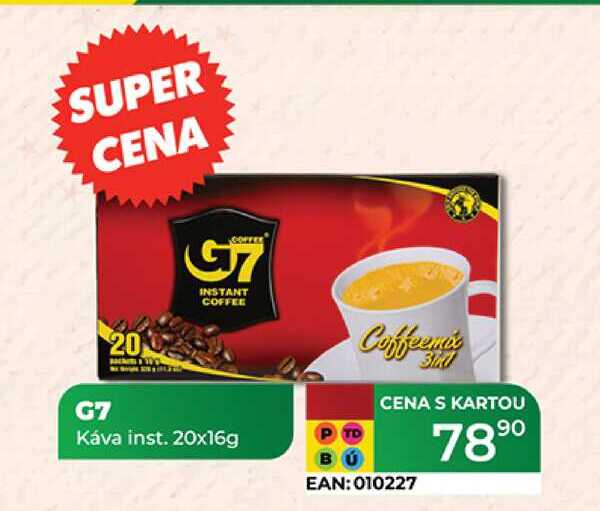 G7 Káva inst. 20x16g