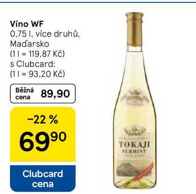 Víno WF, 0,75 l, více druhů, Maďarsko