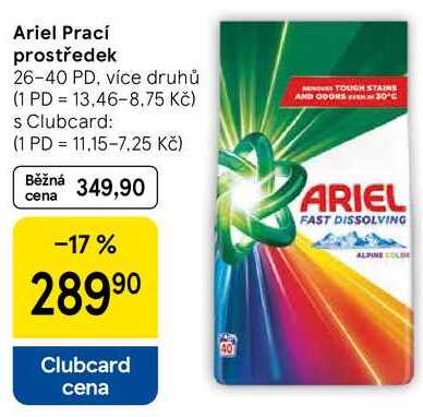 Ariel Prací prostředek, 26-40 PD, více druhů 