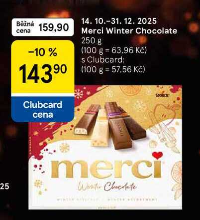 Merci Winter Chocolate, 250 g 