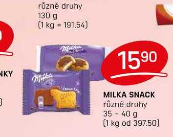 MILKA SNACK různé druhy 35-40 g