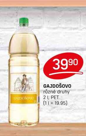 GAJDOŠOVO různé druhy 21, PET