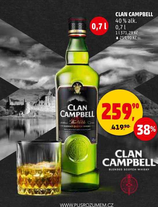 CLAN CAMPBELL 40% alk., 0,7 l