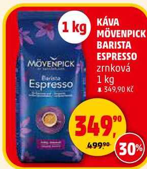 KÁVA MÖVENPICK BARISTA ESPRESSO zrnková, 1 kg 