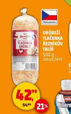 DRŮBEŽÍ TLAČENKA ŘEZNÍKŮV TALÍŘ, 500 g