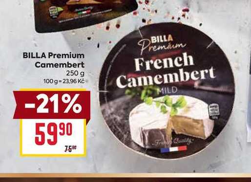 BILLA Premium Camembert 250 g 