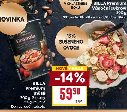 BILLA Premium müsli 300 g