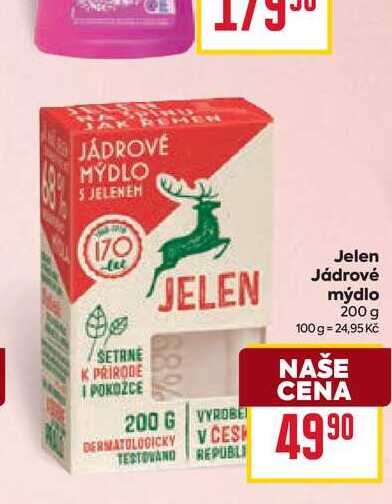 Jelen Jádrové mýdlo 200 g