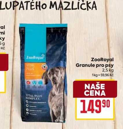 ZooRoyal Granule pro psy 2,5kg