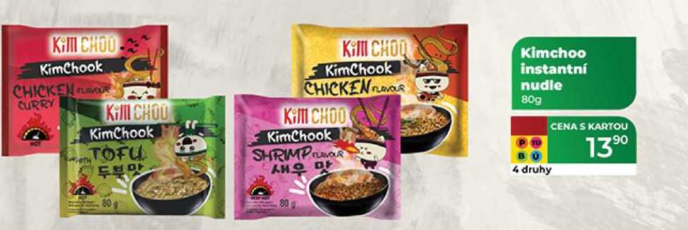 Kimchoo instantní nudle 80g 