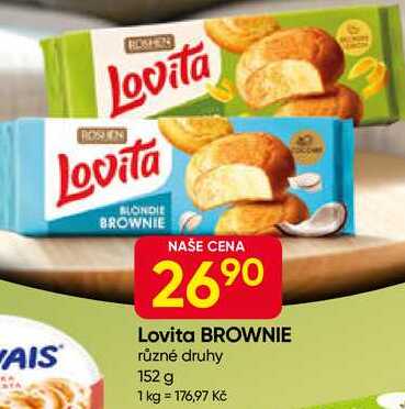 Lovita BROWNIE různé druhy 152 g