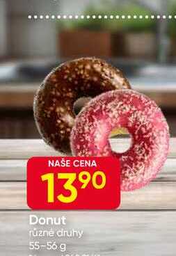 Donut různé druhy 55-56 g 