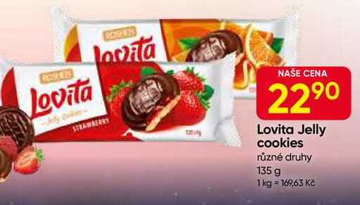 Lovita Jelly cookies různé druhy 135 g