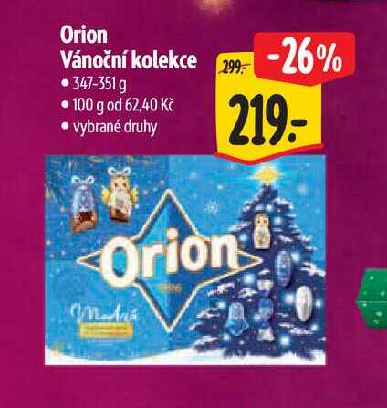 Orion Vánoční kolekce  347-351 g 
