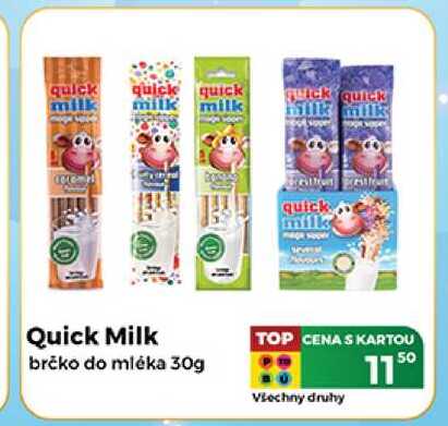Quick Milk brčko do mléka 30g 