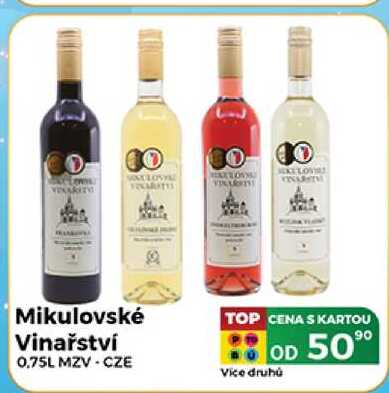 Mikulovské Vinařství 0.75L MZV - CZE  