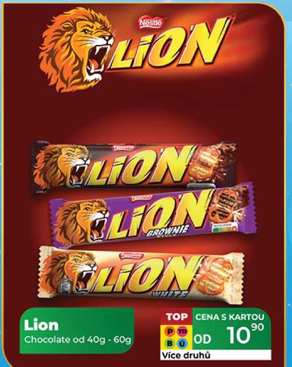Lion Chocolate od 40g - 60g  