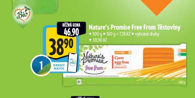   Nature's Promise Free From Těstoviny 500 g 