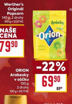 ORION Arabesky v sáčku 130 g 