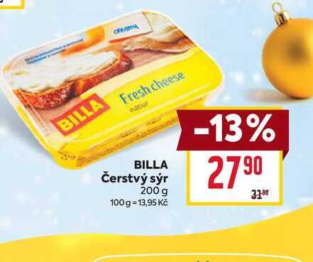 BILLA Čerstvý sýr 200 g