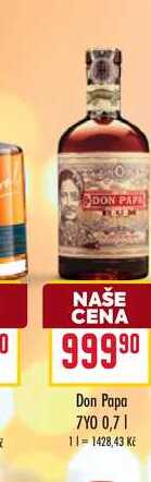 Don Papa 7YO 0,7l