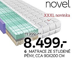 6: Matrace ze studené pěny,