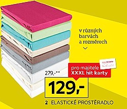 2: Elastické prostěradlo Sissi Basic
