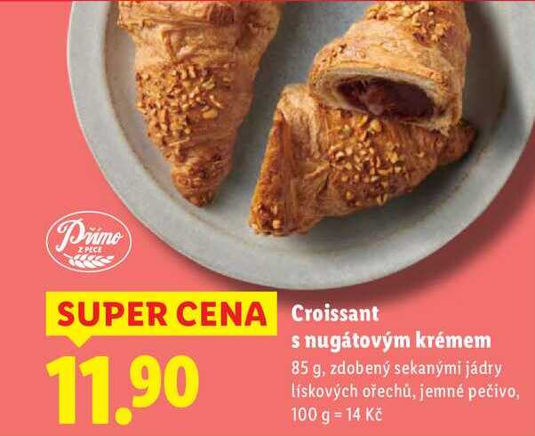 Croissant s nugátovým krémem, 85 g
