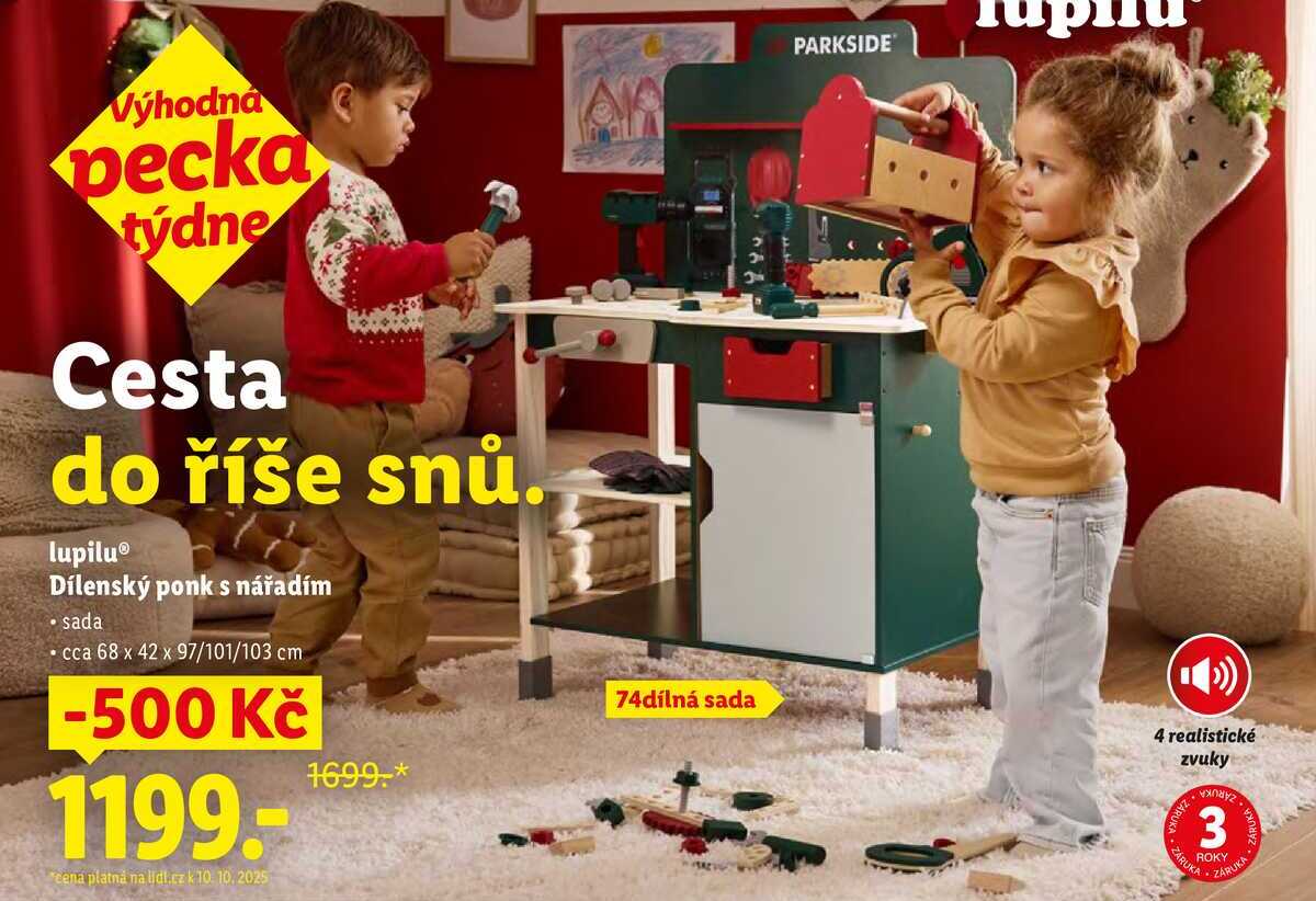 lupilu Dílenský ponk s nářadím 
