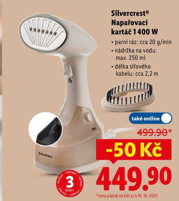 Silvercrest Napařovací kartáč 1400 W 