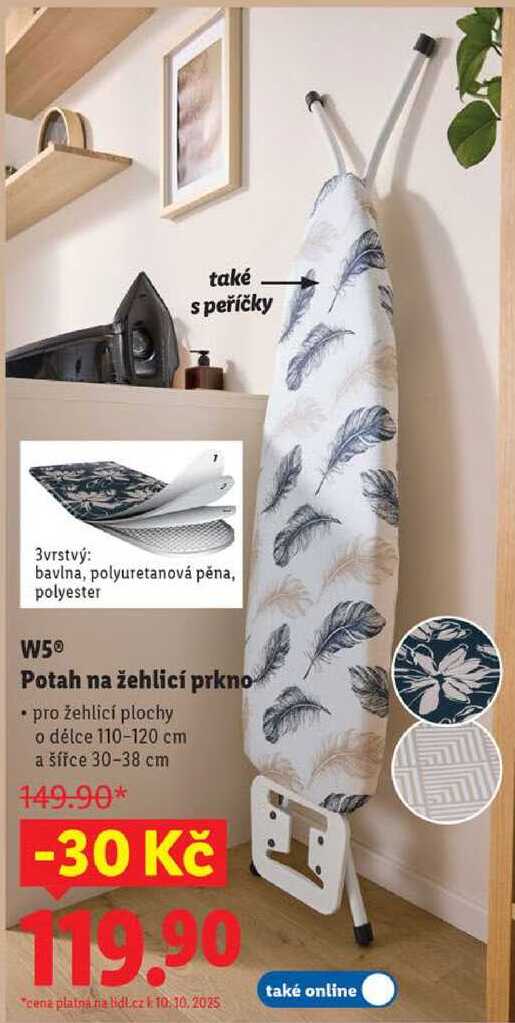 W5 Potah na žehlicí prkno 